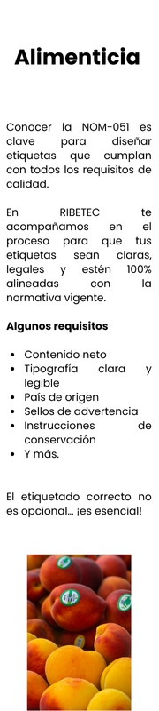 Diseño de etiqueta alimenticio