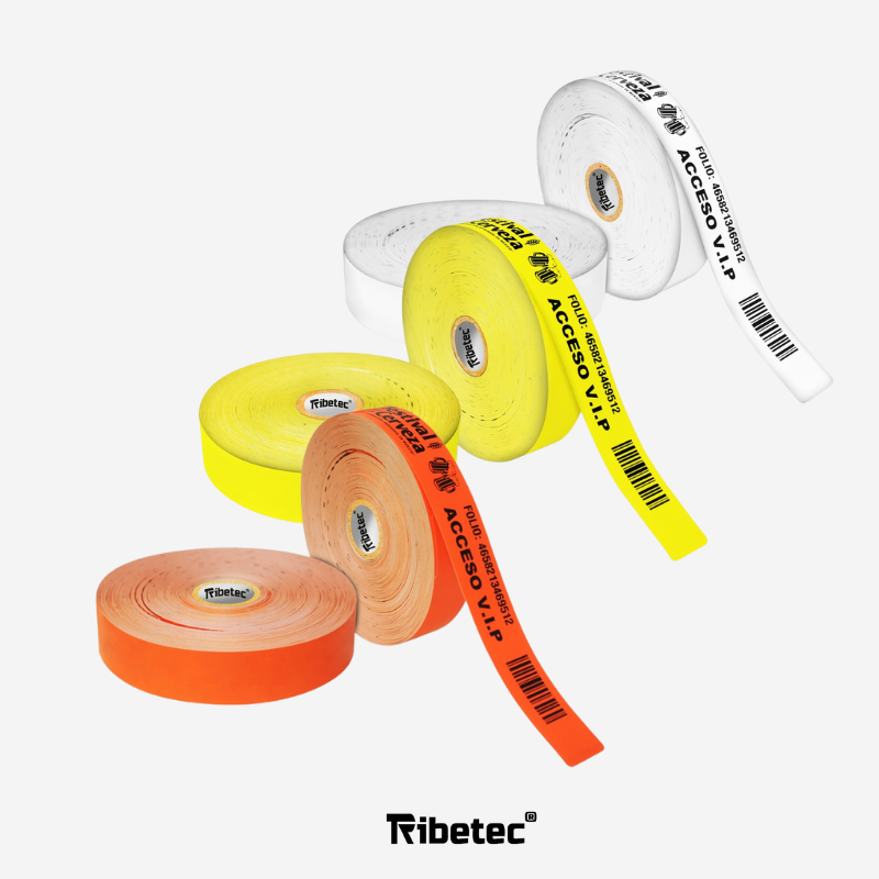 Etiqueta para identificacion tipo brazalete